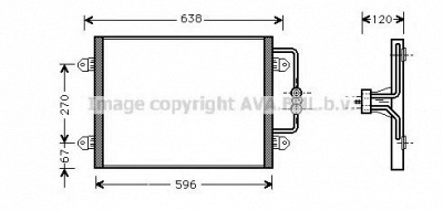 AVA QUALITY COOLING rt5256 -  Конденсатор, кондиционер
